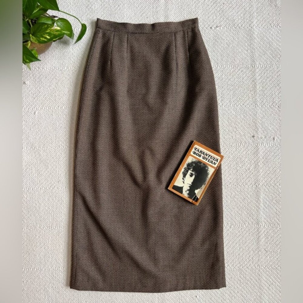 Vintage 90s Textured Long Midi Skirt